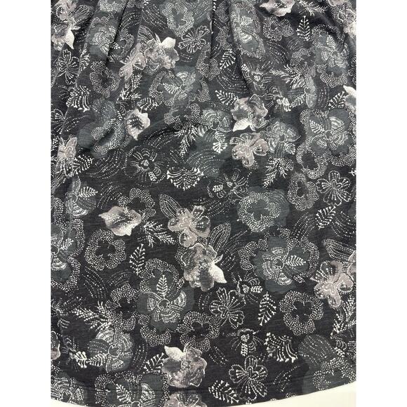 Patagonia Laurel Ridge Sun Dress Medium Gray Floral Stretch Comfort Athletic - Picture 7 of 13